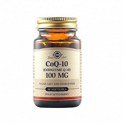 Solgar CoQ-10 100mg Συμπλήρωμα διατροφής με αντιοξειδωτικές ιδιότητες 30 μαλακές κάψουλες