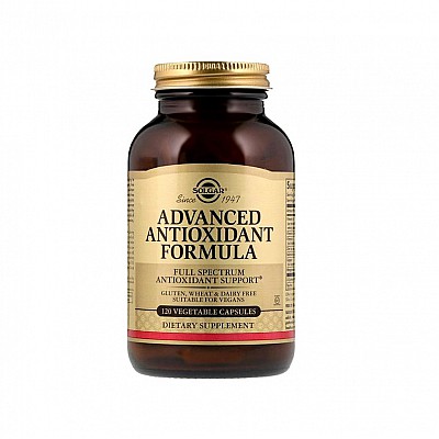 Solgar Advanced Antioxidant Formula Αντιοξειδωτική Φόρμουλα με Βιταμίνες & Μέταλλα για Τόνωση του Οργανισμού, 120veg.caps