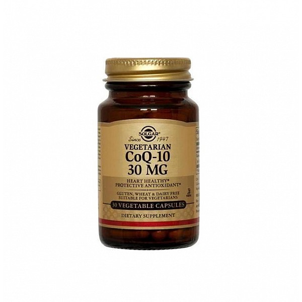 Solgar CoQ-10 30mg Συμπλήρωμα διατροφής με αντιοξειδωτικές ιδιότητες 30 μαλακές κάψουλες Solgar CoQ-10 30mg Συμπλήρωμα διατροφής με αντιοξειδωτικές ιδιότητες 30 μαλακές κάψουλες