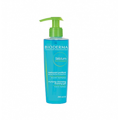 Bioderma Sebium Gel Moussant Απαλό Αφρίζον Τζελ Καθαρισμού για Μικτές & Λιπαρές Επιδερμίδες 200ml