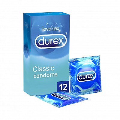 Durex Classic The Beloved Original Προφυλακτικά Με Ήπια Λίπανση, 12τεμ