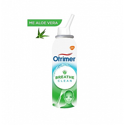 GSK Otrimer Breathe Clean με Aloe Vera Ρινικό Αποσυμφορητικό - Μέτριος Ψεκασμός για Ενήλικες & Παιδιά άνω των 6 Ετών, 100ml