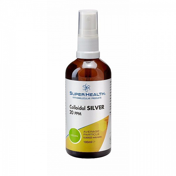 Super Health Colloidal Silver Spray 20ppm Κολλοειδής Άργυρος, 100ml