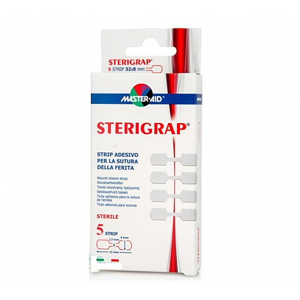 Master Aid Sterigrap Ταινίες Σύγκλισης Τραυμάτων 5 strip