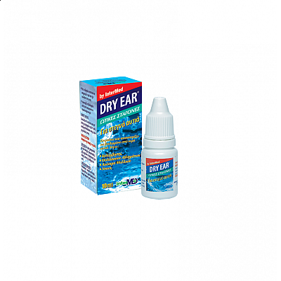 Intermed Dry Ear Drops Ωτικές Σταγόνες Αφαίρεσης Νερού, 10 ml