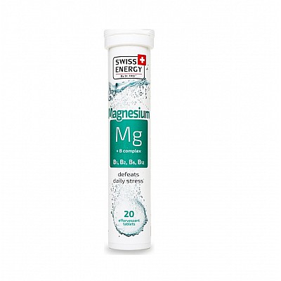Swiss Energy Vitamin Magnesium μαγνήσιο Mg 20 αναβράζοντα δισκία