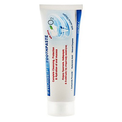 Froika Froisept Toothpaste Οδοντόκρεμα για Προστασία, Καθαρισμό & Ενυδάτωση της Στοματικής Κοιλότητας, 75ml με Στέβια