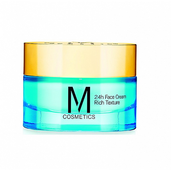 M Cosmetics 24h Face Cream Rich Texture, με Αντιρυτιδική και Συσφικτική Δράση, Πλούσιας Υφής 50ml