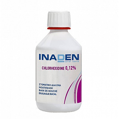 Inaden Chlorhexidine 0,12% Mouthwash 250ml - Στοματικό Διάλυμα με Χλωρεξιδίνη