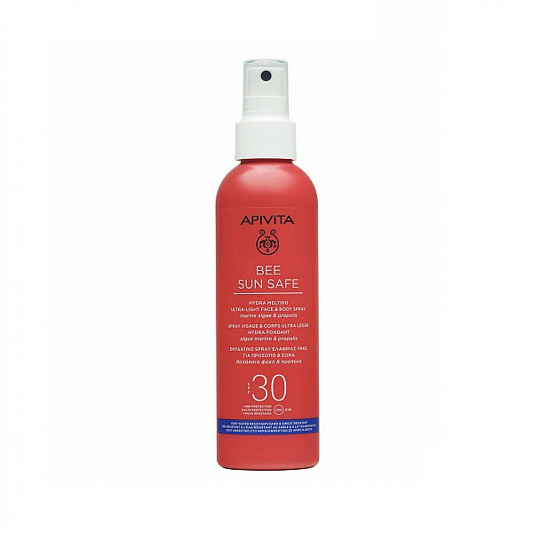 Apivita Bee Sun Safe Hydra Melting Ενυδατικό Spray Ελαφριάς Υφής για Πρόσωπο & Σώμα SPF30 200ml