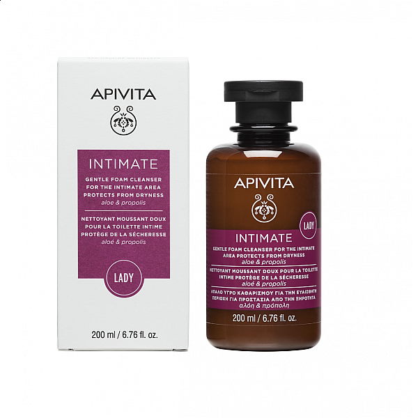 Apivita Intimate Lady Απαλό Υγρό Καθαρισμού για Την Ευαίσθητη Περιοχή με Αλόη & Πρόπολη 200ml