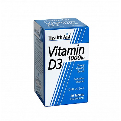 Health Aid Vitamin D3 1000i.u. 30tabs