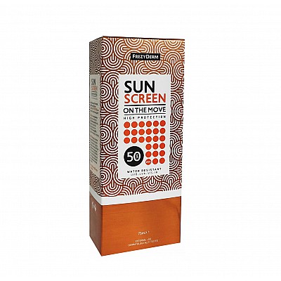 Frezyderm Sun Screen On The Move SPF50 Αντηλιακό Σπρέι Προσώπου, 75ml