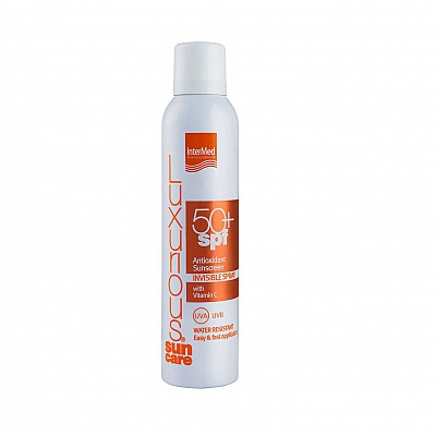 Intermed Luxurious Suncare Antioxidant Sunscreen Invisible Spray SPF50 Διάφανο Αντηλιακό με αντιοξειδωτική σύνθεση, 200ml