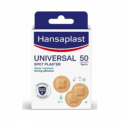 Hansaplast Universal Spot Plaster Στρογγυλά Επιθέματα για την Κάλυψη & Προστασία Μικρών Πληγών, 50τεμ