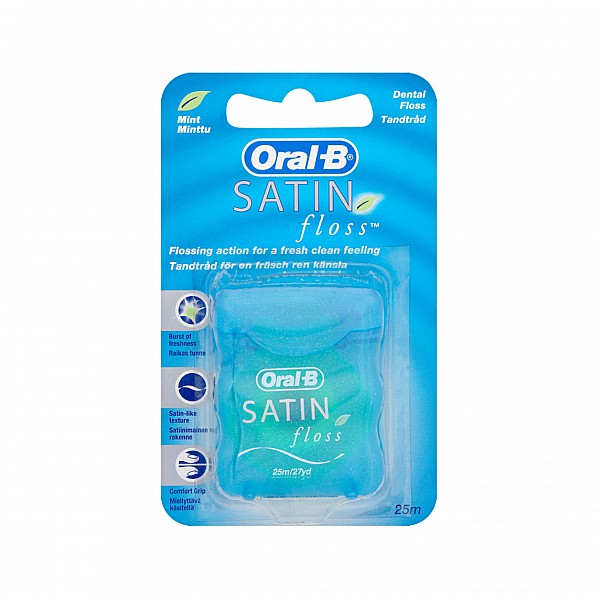 OralB Satin Floss Οδοντικό Νήμα 25m, 1τμχ