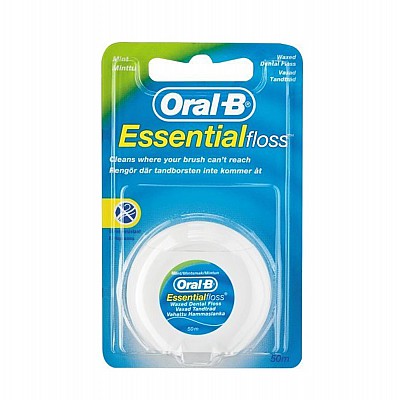 Oral-B Οδοντικό Νήμα Oral-B Κηρωμένο Essential Mint 50m