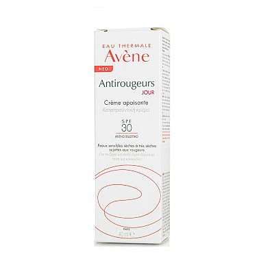 Avene Antirougeurs Jour / Day Cream Spf 30 Κρέμα Ημέρας Προσώπου για τις Κοκκινίλες, 40ml