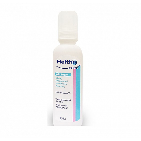 Heltha+ Active Skin Foam Αφρός Καθαρισμού Χωρίς Χρήση Νερού 420ml