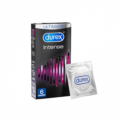 Durex Intense Stimulating Condoms Προφυλακτικά με Διεγερτική Υφή, 6τεμ