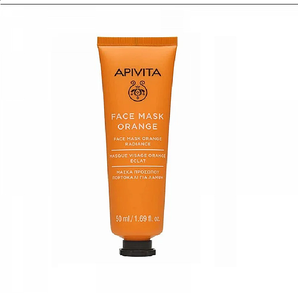 Apivita Face Mask Orange Μάσκα Λάμψης Προσώπου με Πορτοκάλι για Όλους τους Τύπους Επιδερμίδας, 50ml