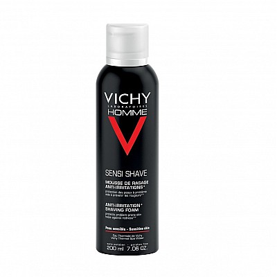 Vichy Homme Αnti-irritation Shaving Foam 200ml - Αφρός Ξυρίσματος κατά των ερεθισμών