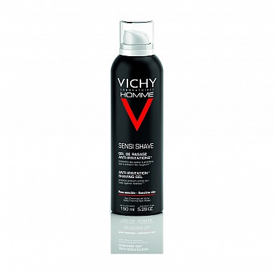 Vichy Homme Sensi Shave Gel Τζελ Ξυρίσματος Κατά των Ερεθισμών, 150m