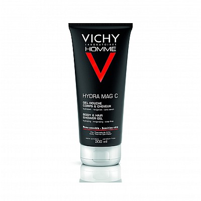 Vichy Homme for Man Hydra Mag - C Shower Gel Ανδρικό Τονωτικό Gel Ντους για Σώμα & Μαλλιά, 200ml