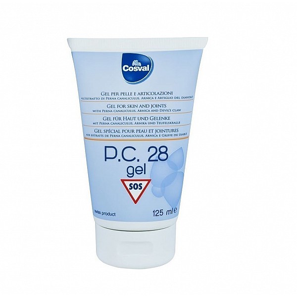 Cosval PC 28 Gel 125 ml. Παυσίπονο φυτικό τζελ άμεσης δράσης, μειώνει αποτελεσματικά τους πόνους των μυών και των αρθρώσεων.