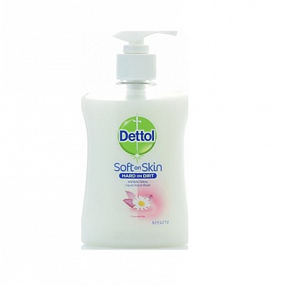 Dettol Soft on Skin Hard on Dirt Αντιβακτηριδιακό Υγρό Κρεμοσάπουνο με Χαμομήλι, 250ml