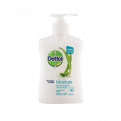 Dettol Moisture Aloe Vera & Milk Proteins Liquid Hand Wash 250ml Pump