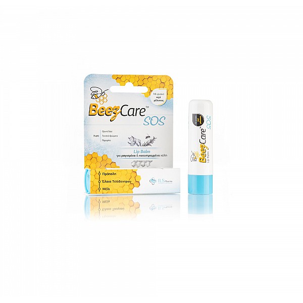 Beezcare Sos Lip Balm για Ραγισμένα & Κατεστραμμένα Χείλη 5.1g.