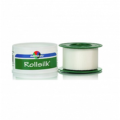 Master Aid - Rollsilk Ρολό Μετάξι (Λευκό) Διάστασης 5Mx2,5Cm