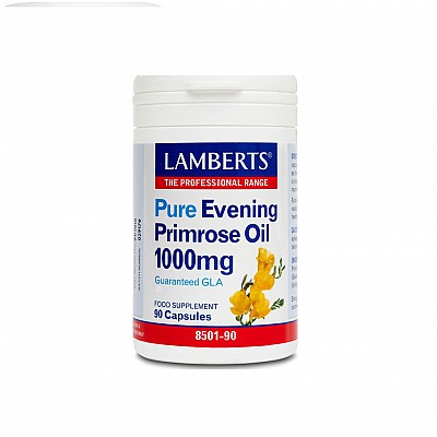 Lamberts - Συμπλήρωμα με Γ-Λινολεϊκό οξύ 1000mg (GLA) για Γυναίκες κατά τη Διάρκεια της Περιόδου και της Εμμηνόπαυσης - 90caps