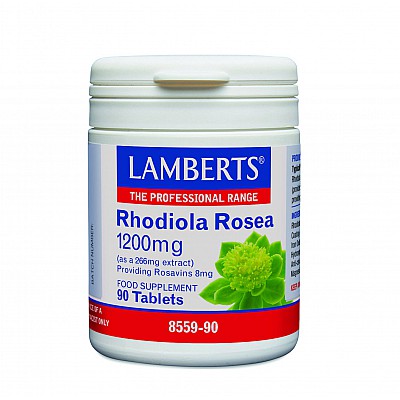 Lamberts Rhodiola Rosea 1200mg Χρυσή Ρίζα Συμπλήρωμα για Φυσική & Πνευματική Ενέργεια 90 Tabs