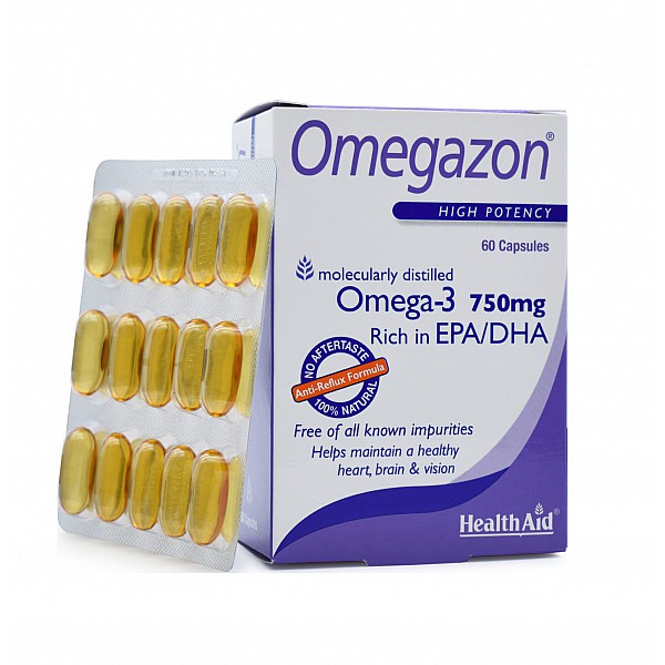 Health Health Aid Omegazon Omega-3 750mg 60 μαλακές κάψουλεςOmegazon 750mg 60 κάψουλες