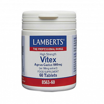 Lamberts Vitex Agnus Castus 1000mg Συμπλήρωμα Ρύθμισης του Εμμηνορροϊκού κύκλου 60 Tablets