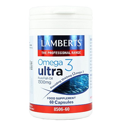 Lamberts Omega 3 Ultra Pure Fish Oil 1300mg 60 κάψουλες