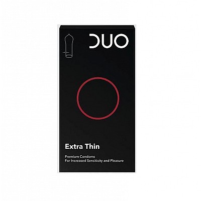 Dυο Thin Extra Lubricated Προφυλακτικά Πολύ Λεπτά για Προστασία & Απόλαυση, 6τεμ