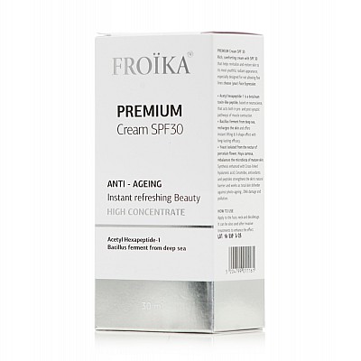 Froika Premium Cream Anti-Ageing SPF30 Κρέμα Αντιγήρανσης για Βαθιές Ρυτίδες & Επανασμίλευση του Περιγράμματος, 30ml
