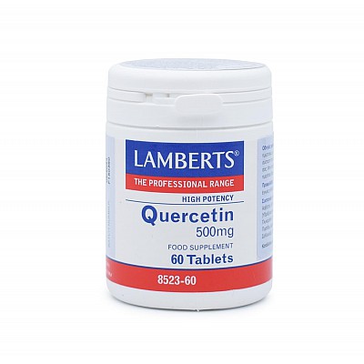 Lamberts Quercetin 500mg Κερσετίνη (Φλαβονοειδές με ισχυρή Αντιοξειδωτική Δράση) 60 Ταμπλέτες