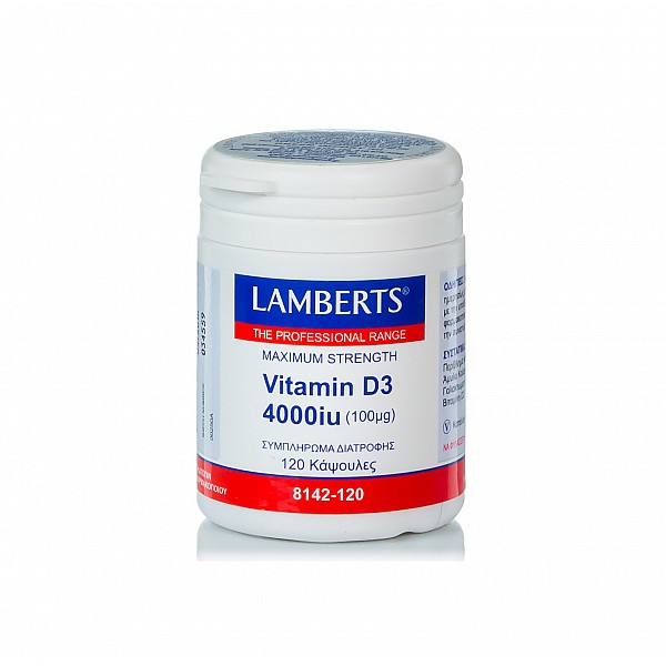 Lamberts Vitamin D3 4000iu (100μg), 120caps