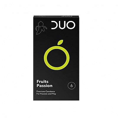 Duo Fruits Passion Προφυλακτικά με Γεύσεις για Δημιουργικότητα & Διασκέδαση, 6τεμ