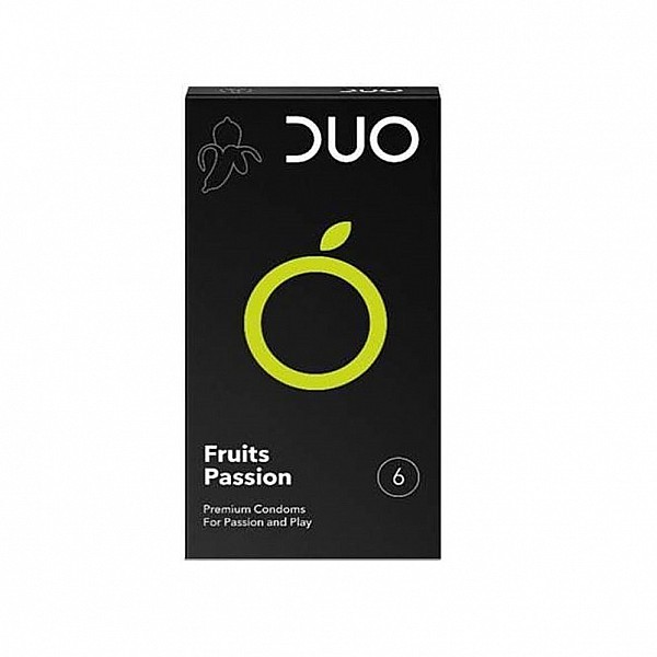 Duo Fruits Passion Προφυλακτικά με Γεύσεις για Δημιουργικότητα & Διασκέδαση, 6τεμ