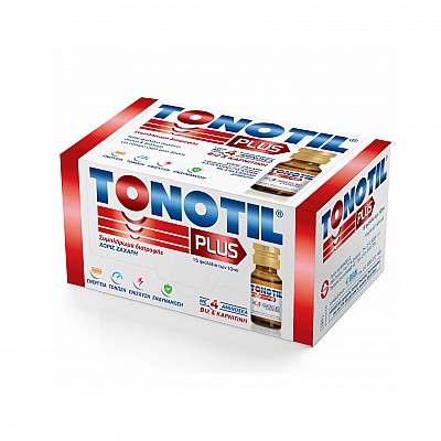 Tonotil Plus Συμπλήρωμα Διατροφής με Καρνιτίνη & 4 Αμινοξέα για Μεγάλη Ενέργεια, 15τμχ