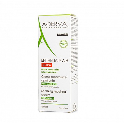 A-Derma Epitheliale A.H Ultra Soothing Repairing Cream Καταπραϋντική Επανορθωτική Κρέμα Για Πρόσωπο - Σώμα, 100ml