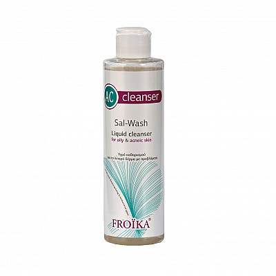 Froika AC Sal Wash Cleanser 200ml Καθαριστικό Μέσο με Σαλικιλικό Οξύ για Δέρματα με Ακμή
