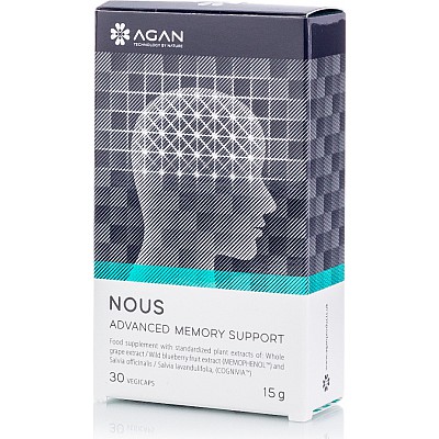 Agan Nous Advanced Memory Support Συμπλήρωμα για την Μνήμη 30 φυτικές κάψουλες
