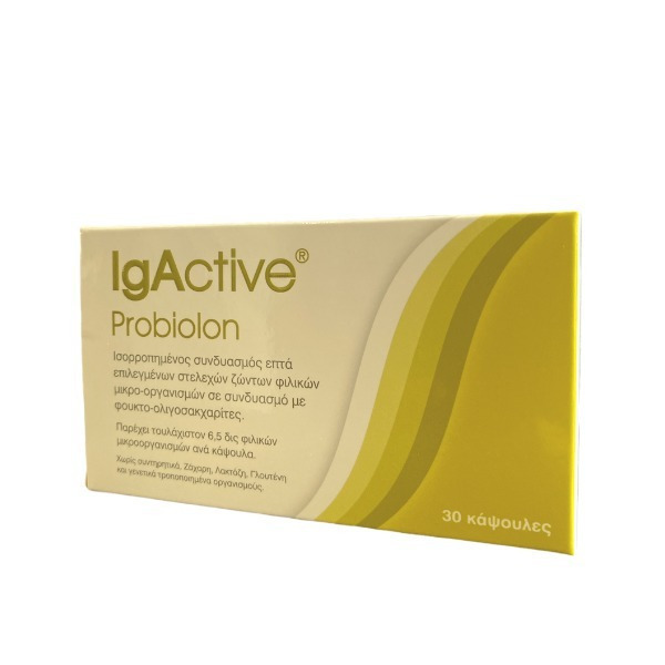 IgActive Probiolon με Προβιοτικά και Πρεβιοτικά 30 κάψουλες