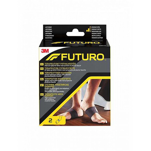 Futuro Therapeutic Arch Support  48510 Ελαστική Επιστραγαλίδα σε Μαύρο χρώμα, 1τεμ